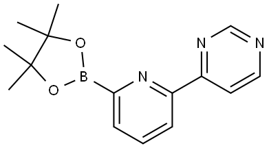 4-(6-(4,4,5,5-tetramethyl-1,3,2-dioxaborolan-2-yl)pyridin-2-yl)pyrimidine Structure