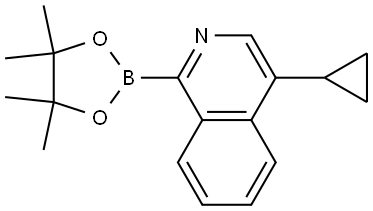 4-cyclopropyl-1-(4,4,5,5-tetramethyl-1,3,2-dioxaborolan-2-yl)isoquinoline Struktur