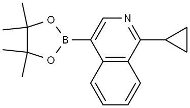 1-cyclopropyl-4-(4,4,5,5-tetramethyl-1,3,2-dioxaborolan-2-yl)isoquinoline Structure