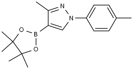 3-methyl-4-(4,4,5,5-tetramethyl-1,3,2-dioxaborolan-2-yl)-1-(p-tolyl)-1H-pyrazole Structure