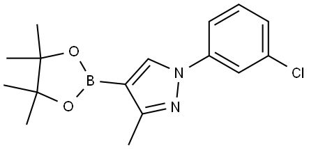 1-(3-chlorophenyl)-3-methyl-4-(4,4,5,5-tetramethyl-1,3,2-dioxaborolan-2-yl)-1H-pyrazole Structure