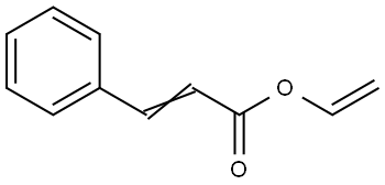 2-Propenoic acid, 3-phenyl-, ethenyl ester, homopolymer Struktur