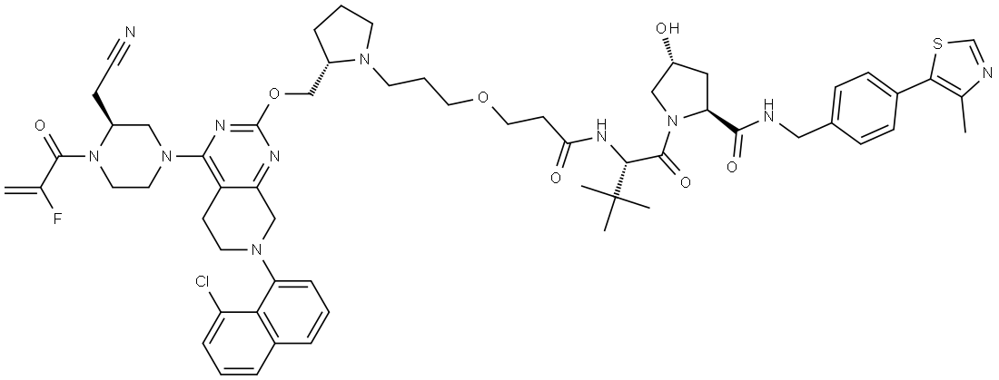 PROTAC KRASG12C Degrader-LC-2 Struktur