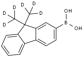 (9,9-bis(methyl-d3)-9H-fluoren-2-yl)boronic acid Struktur