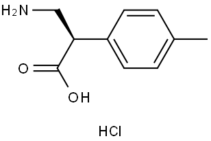 (R)-3-Amino-2-(p-tolyl)propanoic acid hydrochloride Struktur