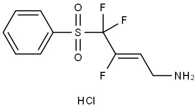 2-Buten-1-amine, 3,4,4-trifluoro-4-(phenylsulfonyl)-, hydrochloride (1:1), (2Z)- Struktur