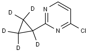 4-chloro-2-(cyclopropyl-d5)pyrimidine Struktur