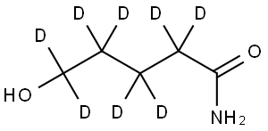 5-hydroxypentan-2,2,3,3,4,4,5,5-d8-amide Struktur