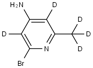 2-bromo-6-(methyl-d3)pyridin-3,5-d2-4-amine Struktur