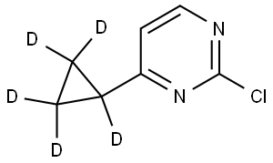 2-chloro-4-(cyclopropyl-d5)pyrimidine Struktur