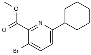 methyl 3-bromo-6-cyclohexylpicolinate Struktur