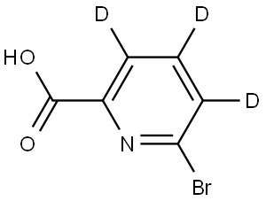 6-bromopicolinic-3,4,5-d3 acid Struktur