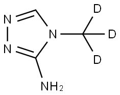 4-(methyl-d3)-4H-1,2,4-triazol-3-amine Struktur