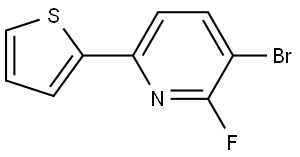 3-bromo-2-fluoro-6-(thiophen-2-yl)pyridine Struktur