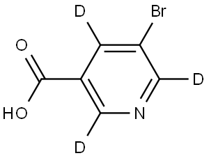 5-bromonicotinic-2,4,6-d3 acid Struktur