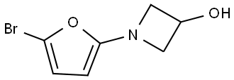 1-(5-bromofuran-2-yl)azetidin-3-ol Struktur