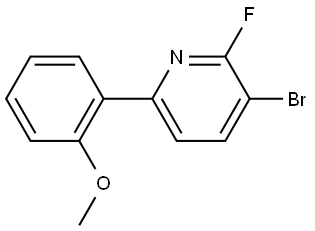 3-bromo-2-fluoro-6-(2-methoxyphenyl)pyridine Struktur