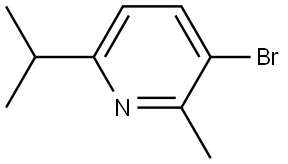 3-bromo-6-isopropyl-2-methylpyridine Struktur