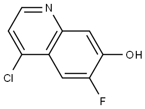 7-Quinolinol, 4-chloro-6-fluoro- Struktur