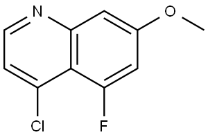 Quinoline, 4-chloro-5-fluoro-7-methoxy- Struktur