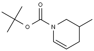 tert-butyl 3-methyl-3,4-dihydropyridine-1(2H)-carboxylate Struktur