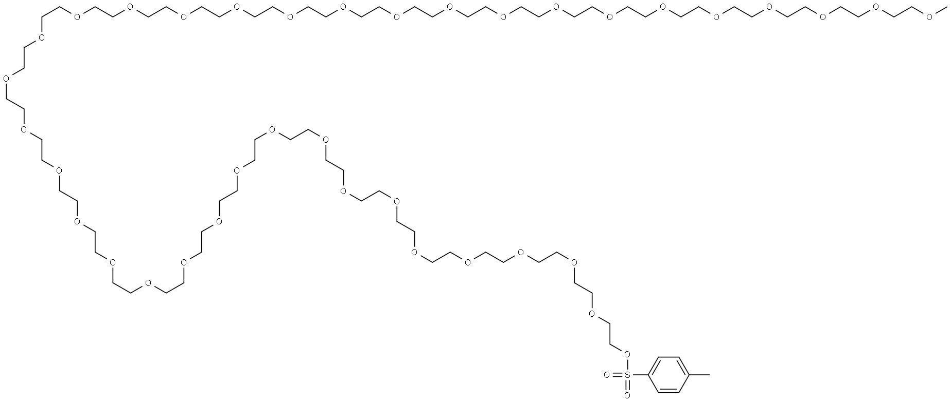 m-PEG36-OTs Struktur