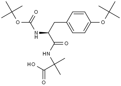 Boc-Tyr(tBu)-Aib-OH Struktur