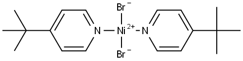 Dibromobis(t-Bu pyridine)nickel Struktur