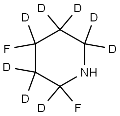 2,4-difluoropiperidine-2,3,3,4,5,5,6,6-d8 Struktur