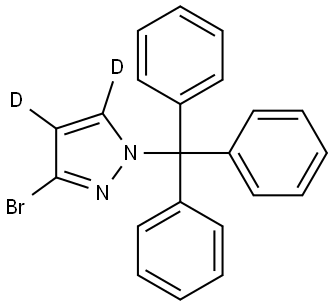 3-bromo-1-trityl-1H-pyrazole-4,5-d2 Struktur