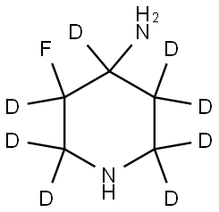 3-fluoropiperidin-2,2,3,4,5,5,6,6-d8-4-amine Struktur