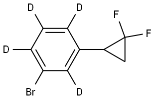 1-bromo-3-(2,2-difluorocyclopropyl)benzene-2,4,5,6-d4 Struktur