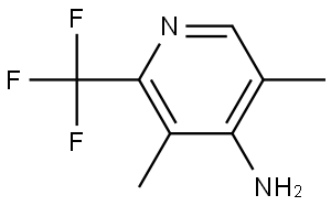 3,5-dimethyl-2-(trifluoromethyl)pyridin-4-amine Struktur