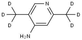 2,5-bis(methyl-d3)pyridin-4-amine Struktur