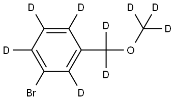 1-bromo-3-((methoxy-d3)methyl-d2)benzene-2,4,5,6-d4 Struktur