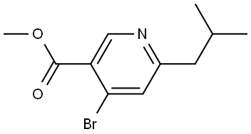 methyl 4-bromo-6-isobutylnicotinate Struktur