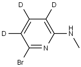 6-bromo-N-methylpyridin-3,4,5-d3-2-amine Struktur