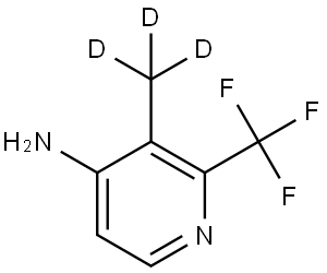 3-(methyl-d3)-2-(trifluoromethyl)pyridin-4-amine Struktur