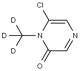 6-chloro-1-(methyl-d3)pyrazin-2(1H)-one Struktur