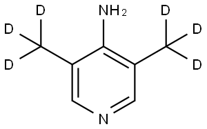 3,5-bis(methyl-d3)pyridin-4-amine Struktur