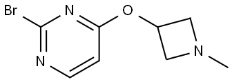 2-bromo-4-((1-methylazetidin-3-yl)oxy)pyrimidine Struktur