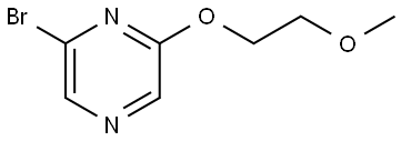 2-bromo-6-(2-methoxyethoxy)pyrazine Struktur