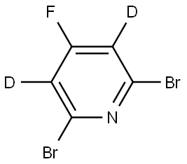 2,6-dibromo-4-fluoropyridine-3,5-d2 Struktur