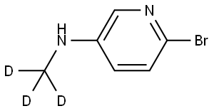 6-bromo-N-(methyl-d3)pyridin-3-amine Struktur