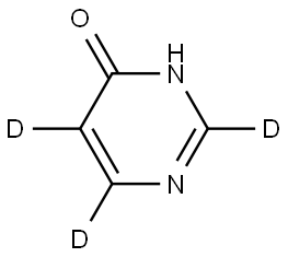 pyrimidin-4(3H)-one-2,5,6-d3 Struktur