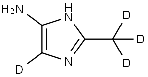 2-(methyl-d3)-1H-imidazol-5-d-4-amine Struktur