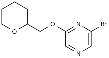 2-bromo-6-((tetrahydro-2H-pyran-2-yl)methoxy)pyrazine Struktur