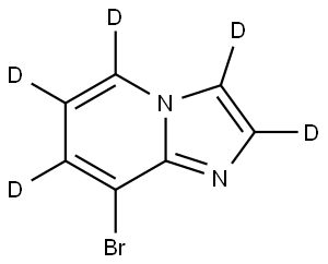 8-bromoimidazo[1,2-a]pyridine-2,3,5,6,7-d5 Struktur