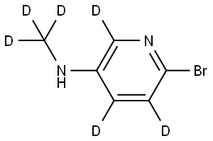 6-bromo-N-(methyl-d3)pyridin-2,4,5-d3-3-amine Struktur