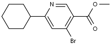 methyl 4-bromo-6-cyclohexylnicotinate Struktur